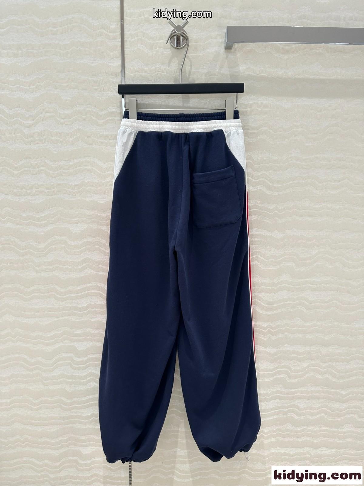 カジュアル 切り替え スウェットパンツ ミュウミュウ シャツ コピー ホワイト-4
