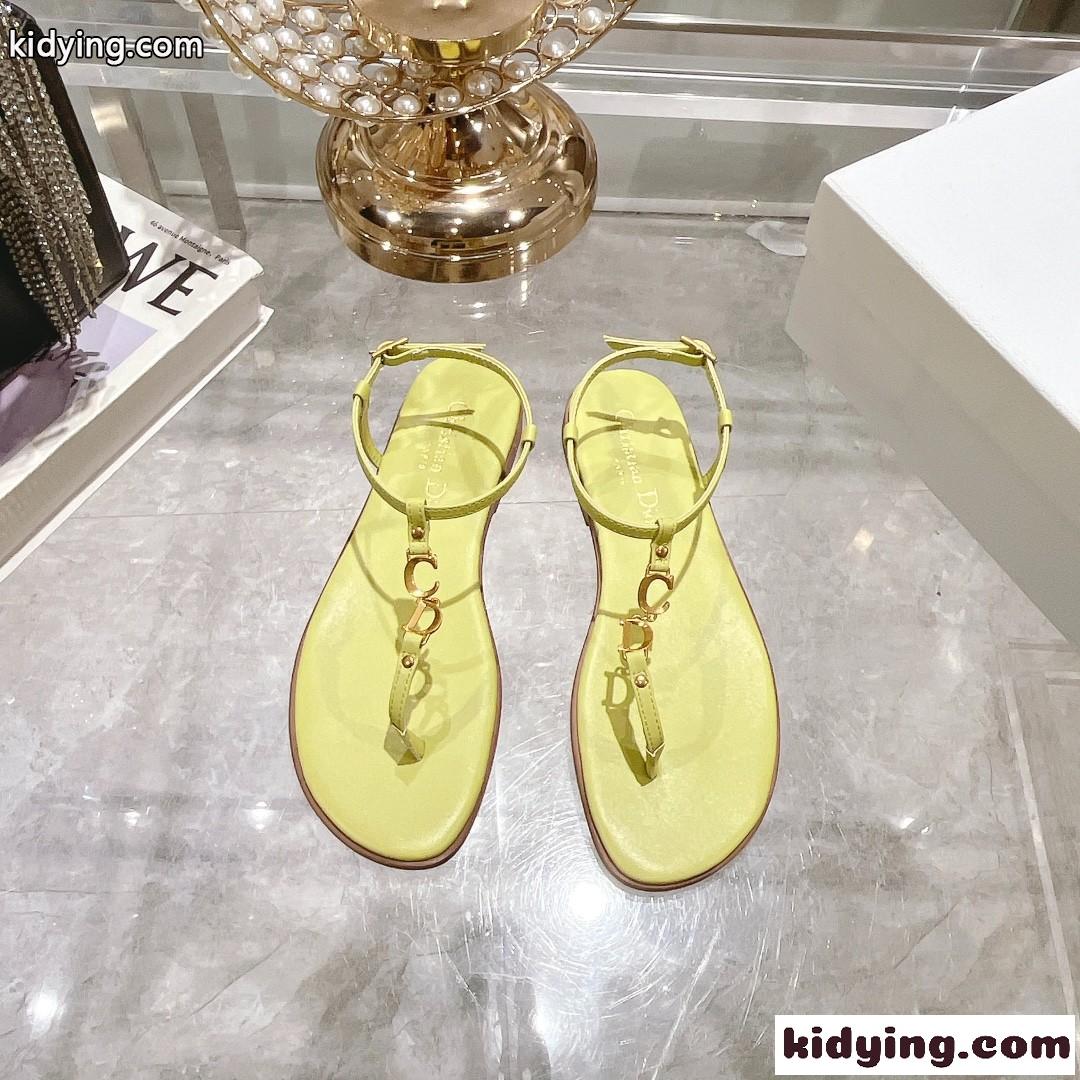 Dioriviera Cest Dior ビーチサンダル クリスチャン・ディオール サンダル コピー イエロー-0