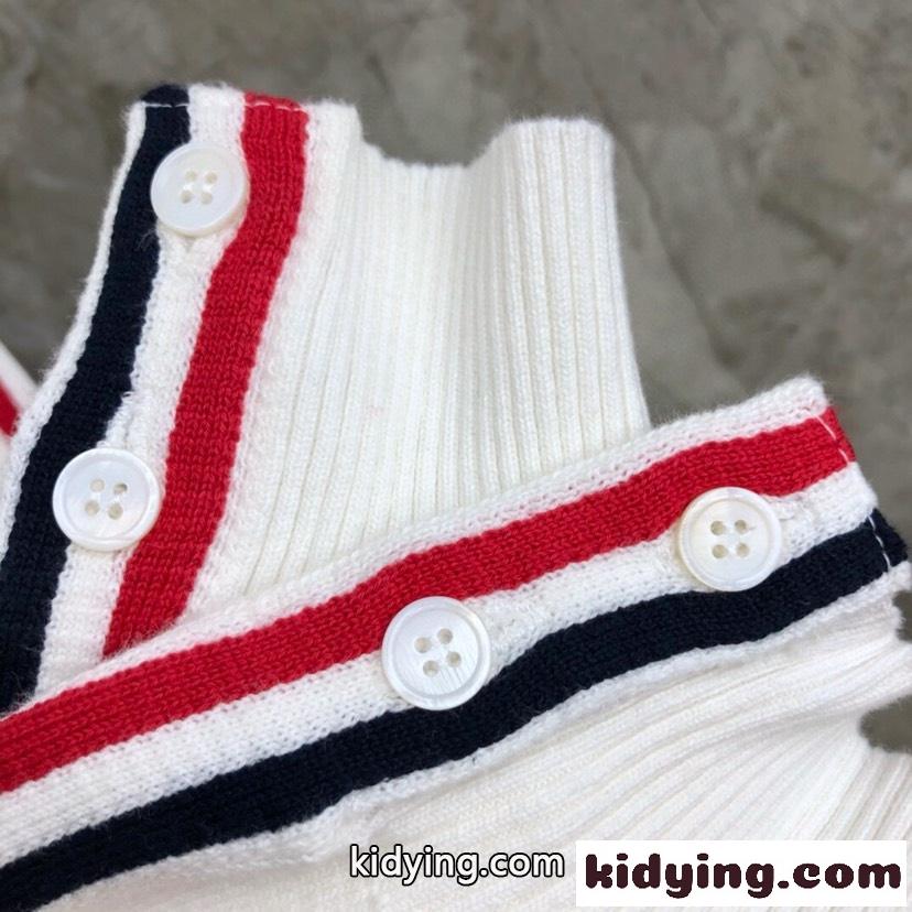 定番 合わせやすい Vネック カーディガン トムブラウン ニット コピー ホワイト-4