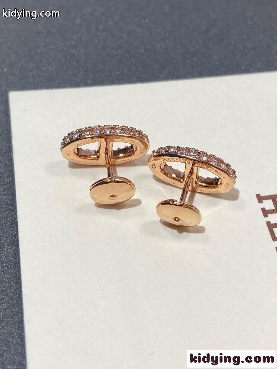 大人気 シェーヌダンクル ピアス エルメス イヤリング 偽物 レディース-4