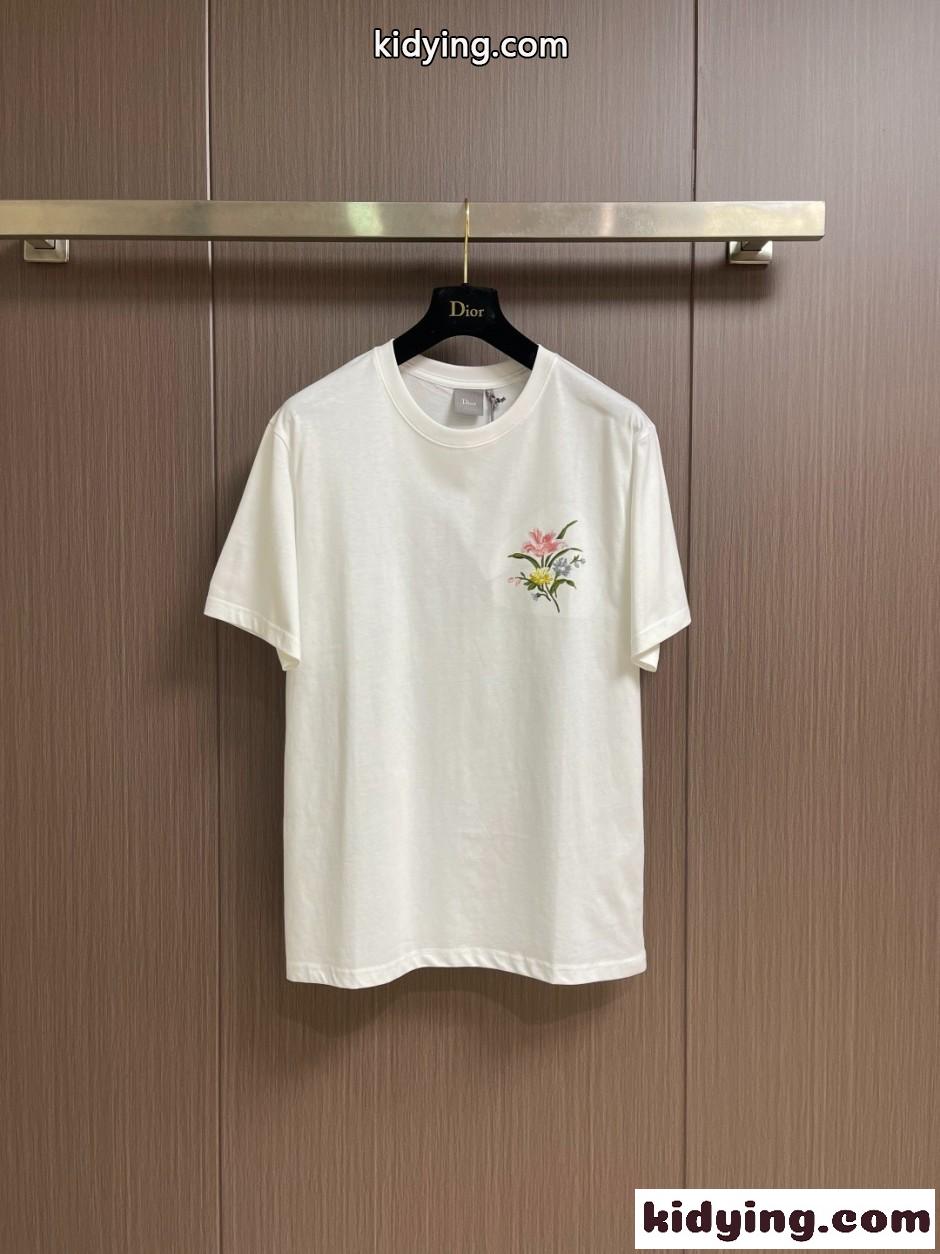 Dior Secret Garden Tシャツ クリスチャン・ディオール スーパーコピー ホワイト-0