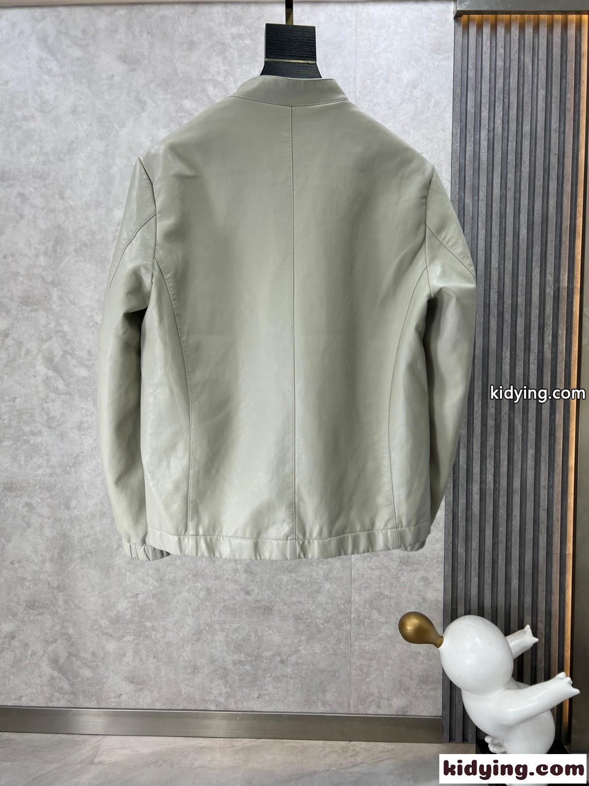 シンプル 上品 ビジネス レザーブルゾン エルメネジルド・ゼニア ジャケット コピー メンズ-1