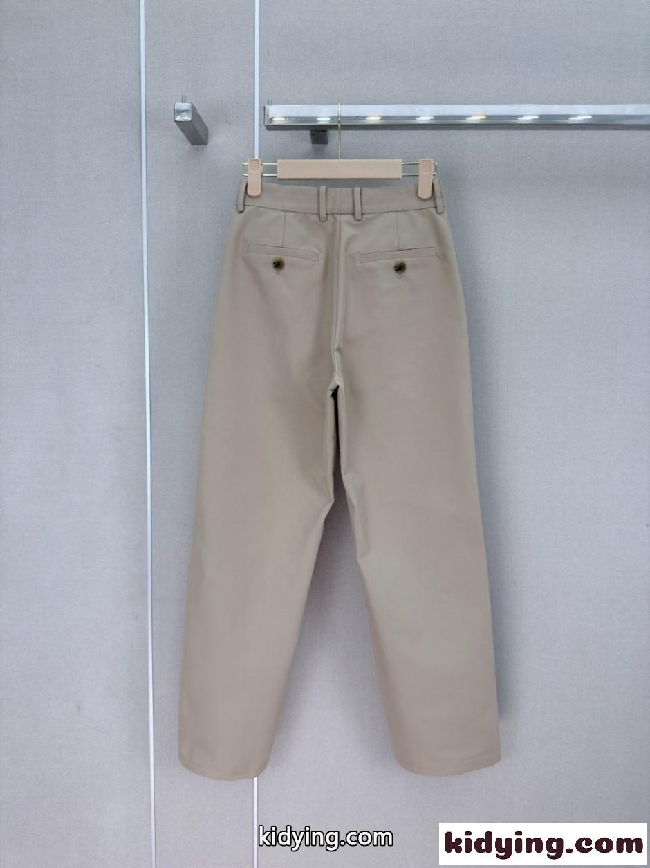 スエード切り替え ロングパンツ ミュウミュウ パンツ コピー 合わせやすい-1