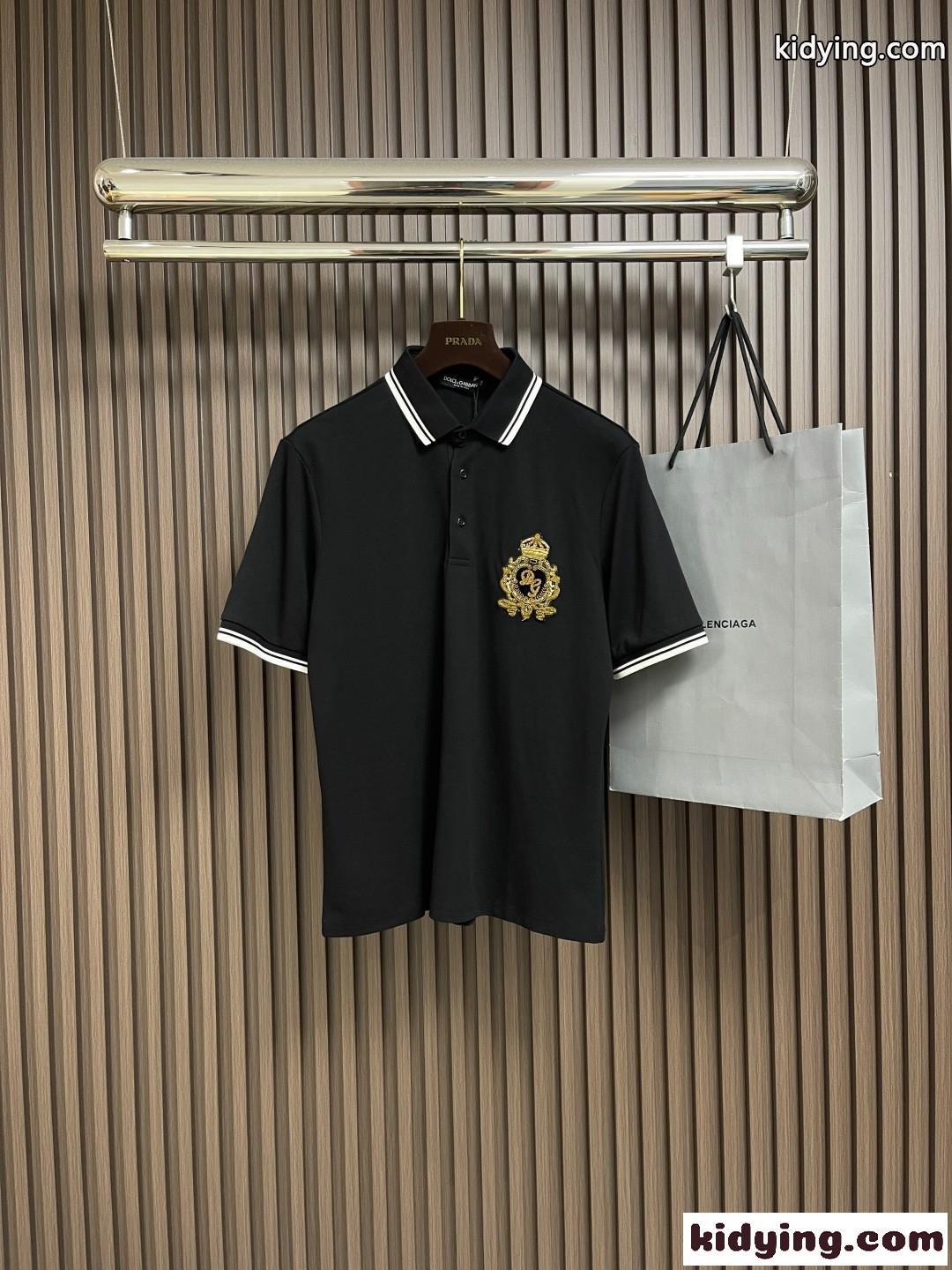 上品 カジュアル ポロシャツ ドルチェ&ガッバーナ Tシャツ 偽物 コットン-0