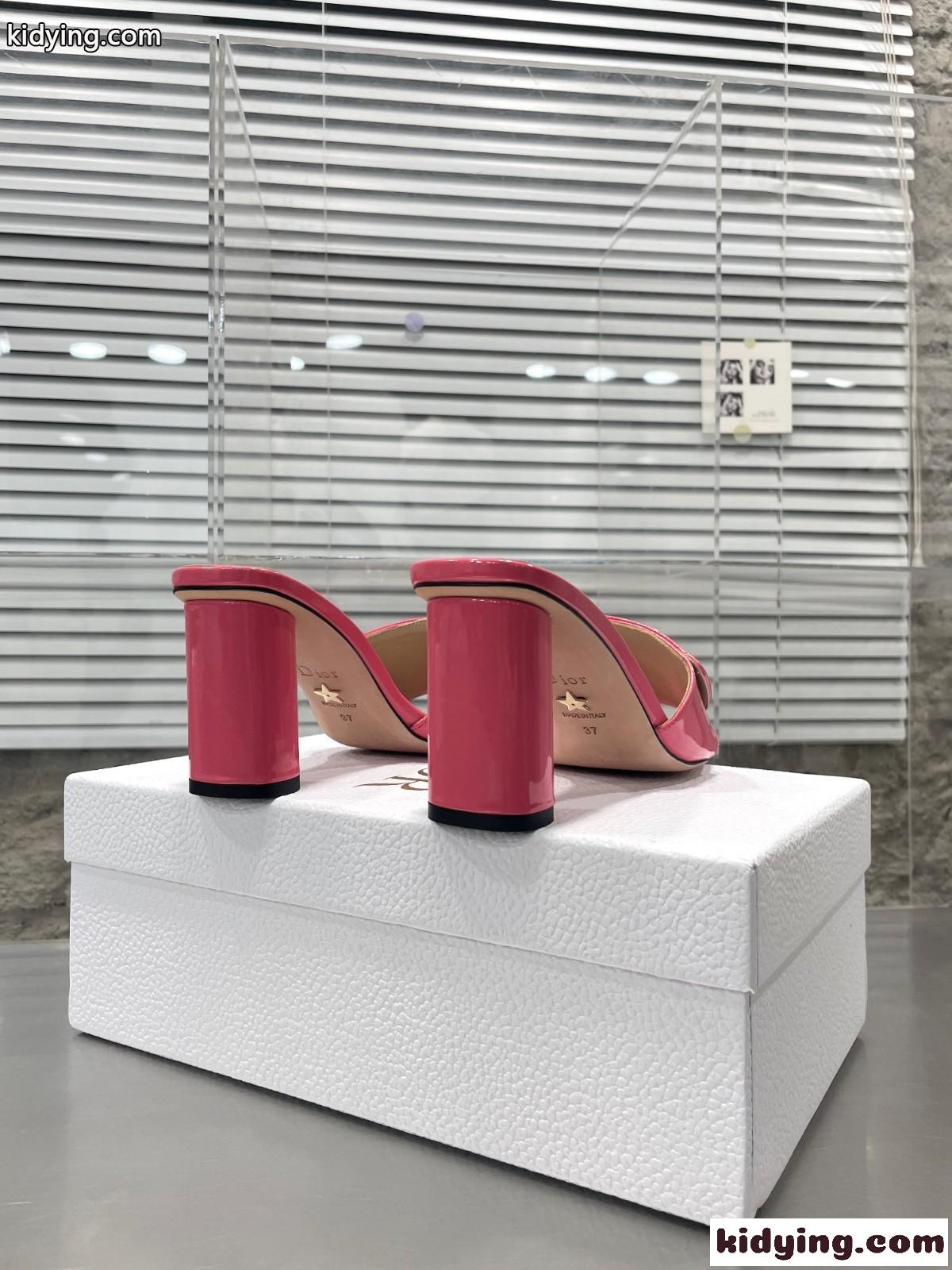 CEST DIOR ヒールスライド クリスチャン・ディオール サンダル コピー ピンク-1
