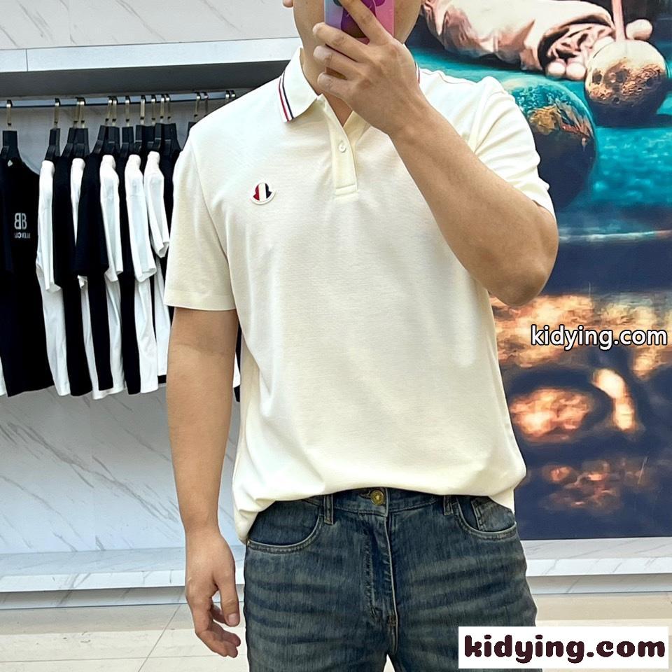 クラシック コットンピケ ポロシャツ モンクレール 半袖Tシャツ コピー メンズ トップス-2