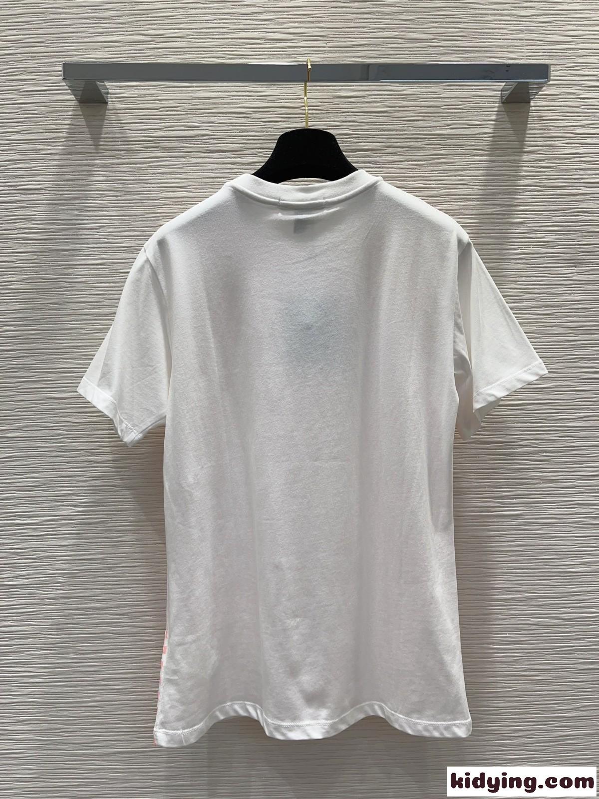 ルイ・ヴィトン Tシャツ 偽物 ダミエフロントTシャツ 半袖 トップス-3