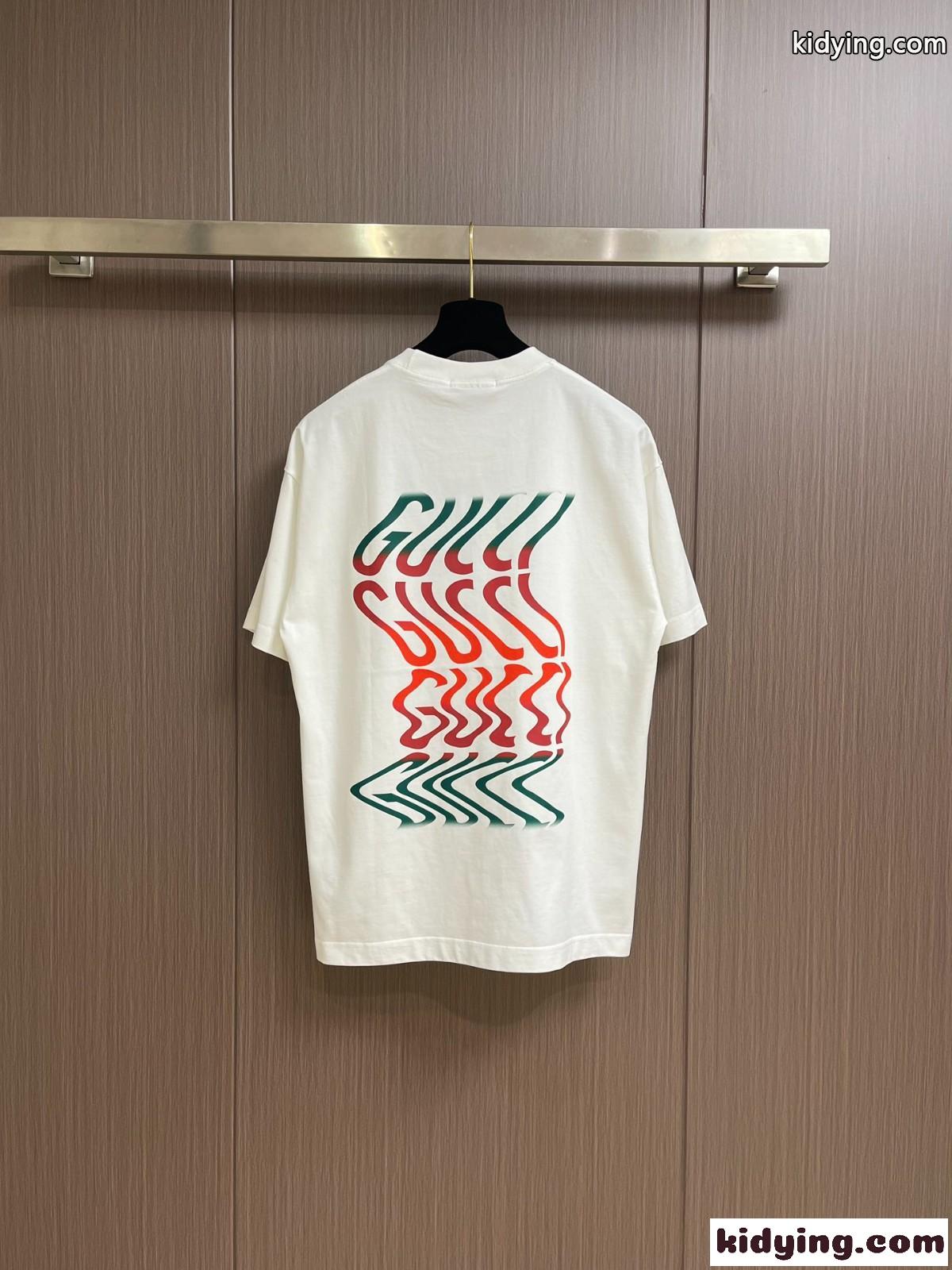 GUCCI プリント コットン 半袖Tシャツ グッチ Tシャツ コピー ユニセックス-2