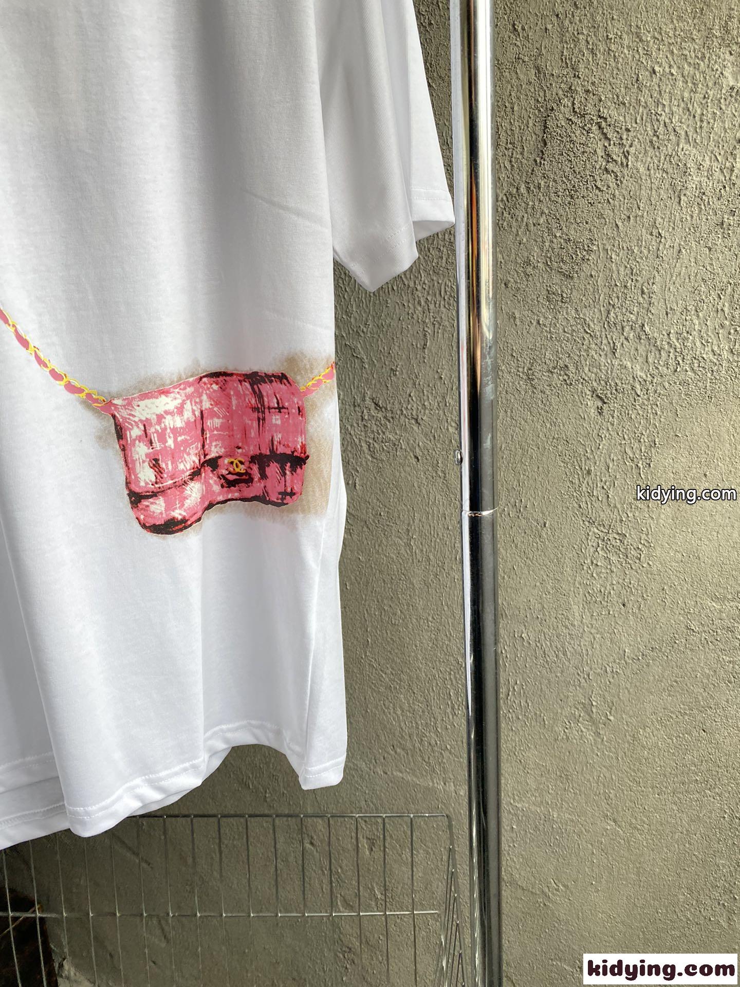 春夏 新作 人気 着心地いい クルーネック プリント シャネル tシャツ コピー 半袖 カジュアル お洒落 可愛い-2