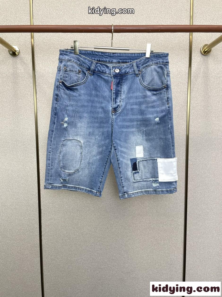 お洒落 カジュアル デニム ショートパンツ ディースクエアード ジーンズ 偽物-1