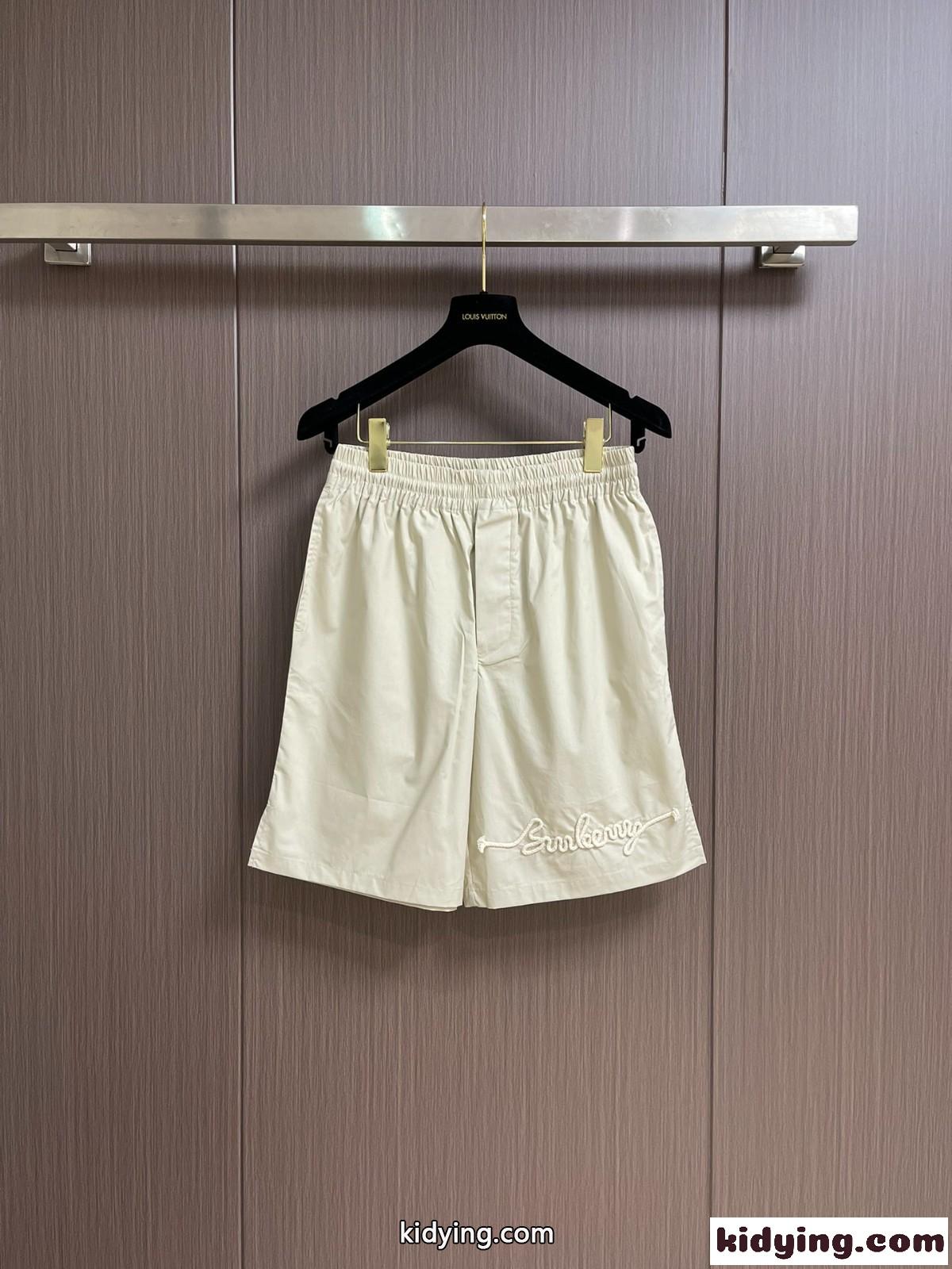 ノットロゴ コットンショーツ バーバリー パンツ コピー ショートパンツ-0