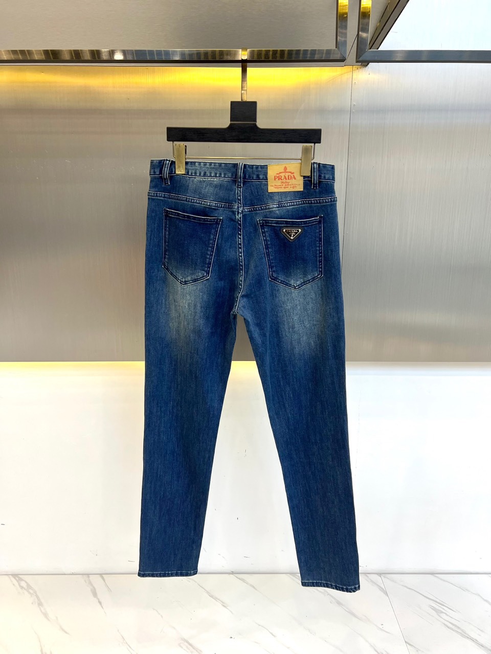 シンプル 合わせやすい メンズ デニムパンツ プラダ ジーンズ 偽物-2