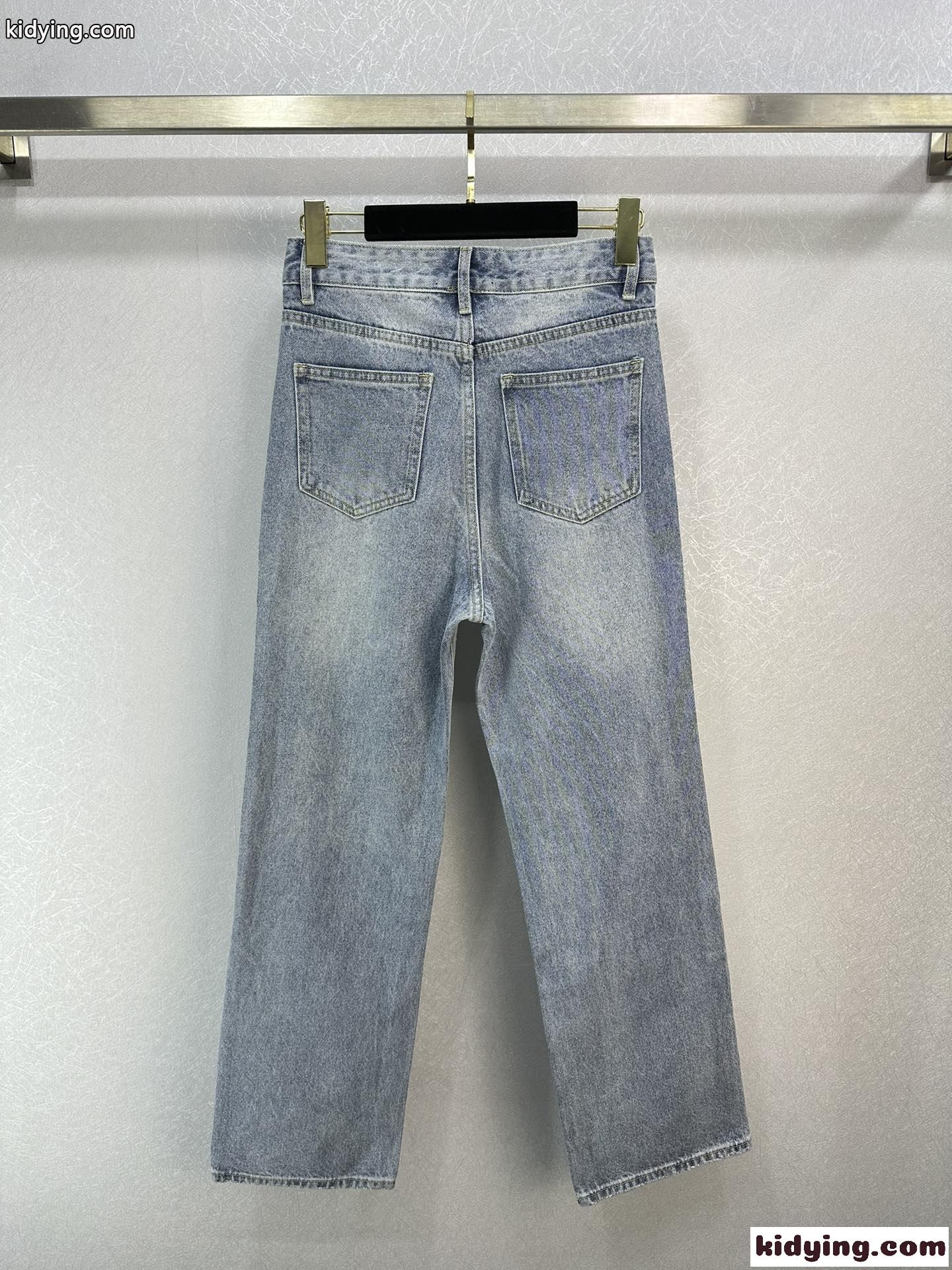 シンプル ノーマルフィット デニムパンツ バレンシアガ パンツ コピー メンズ-4