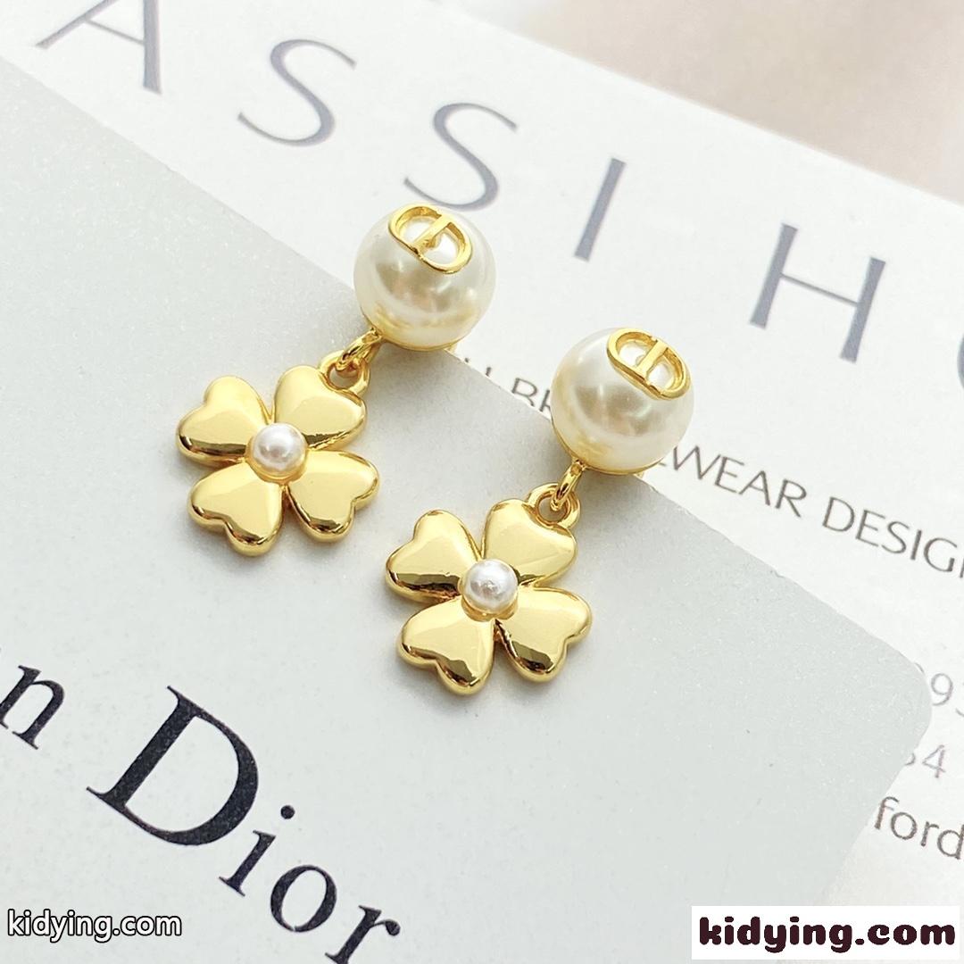Dior Tribales ピアス メタル &パール クリスチャン・ディオール イヤリング スーパーコピー-1