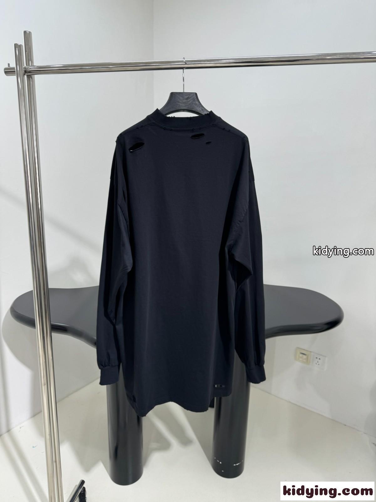 カジュアル プリント オーバーサイズ バレンシアガ Tシャツ コピー ユニセックス-3
