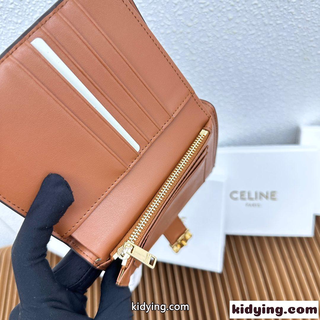 ミディアムウォレット CELINE ヴィクトワール セリーヌ 財布 コピー トリオンフキャンバス-4