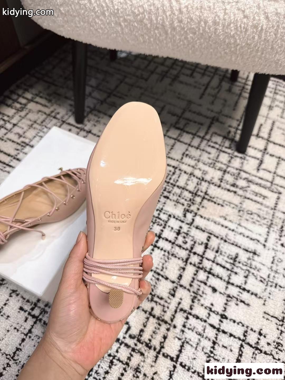 注目される 大人気 CHLOÉ GHILLIESパンプス スーパーコピー ピンク-4