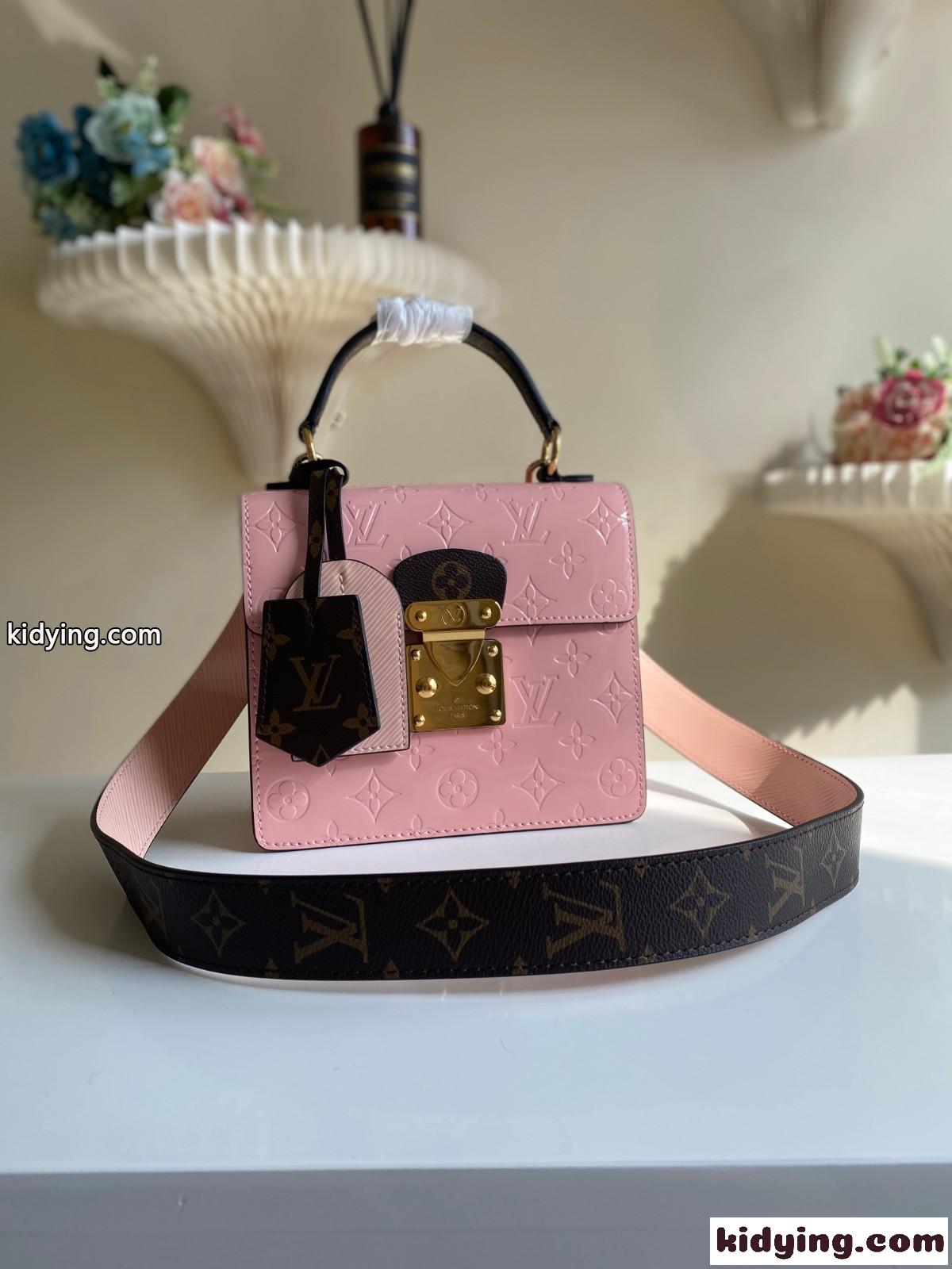 LOUIS VUITTON ルイヴィトン M90376 ヴェルニ スプリングストリート PM スーパーコピー ピンク-1