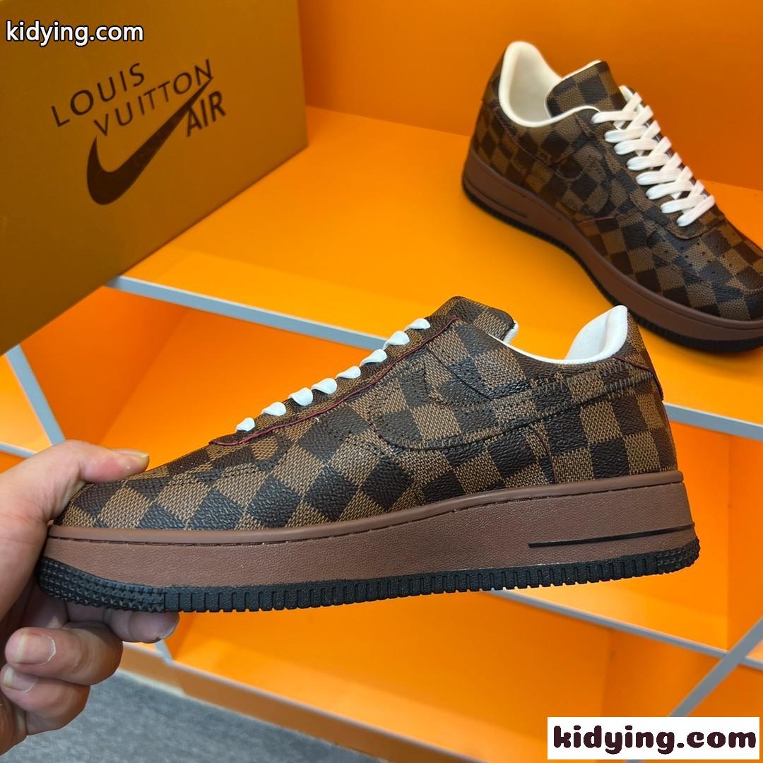 飽きのこない チェック 人気 LV x OFF-WHITE x Nike メンズ スポーツシューズ オフホワイト スニーカー コピー-2