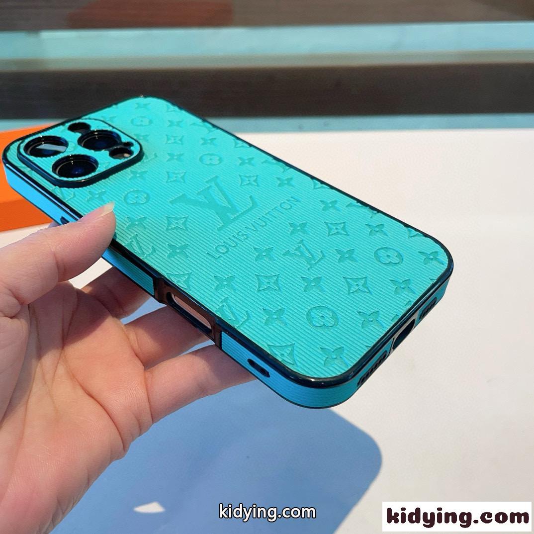 お洒落 スマホケース ルイ・ヴィトン アイフォンケース 偽物 iPhone16ケース ブルー-4