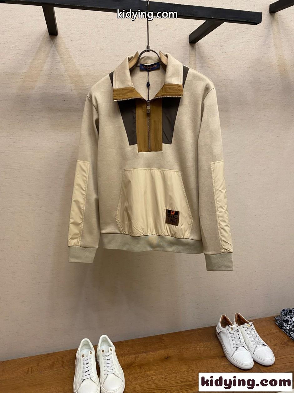 ダミエ ハイブリッド ハーフジップ プルオーバー ルイ・ヴィトン スーパーコピー-0