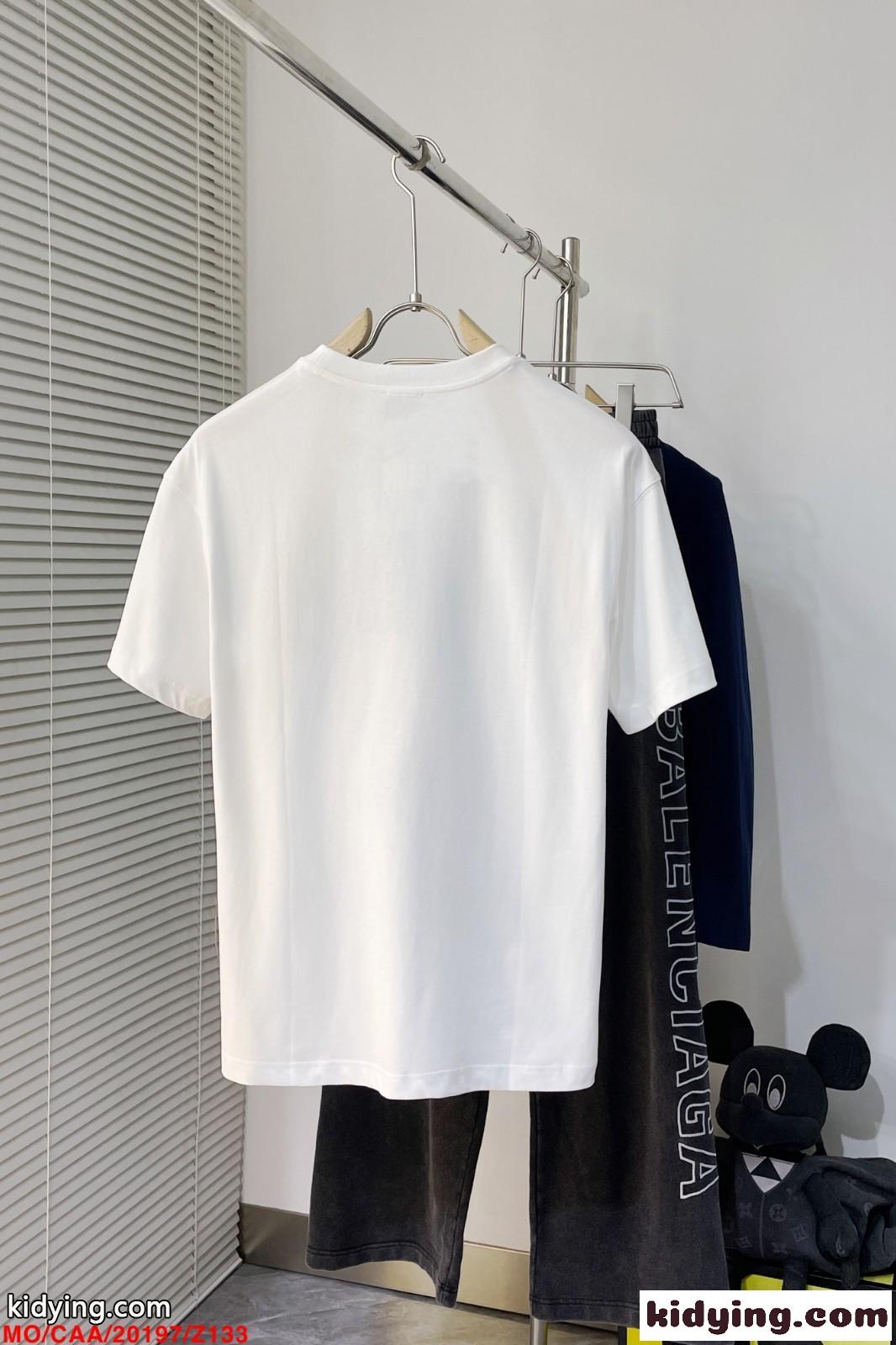 おしゃれ ロゴ クルーネック モンクレール Tシャツ コピー コットン 半袖Tシャツ-2