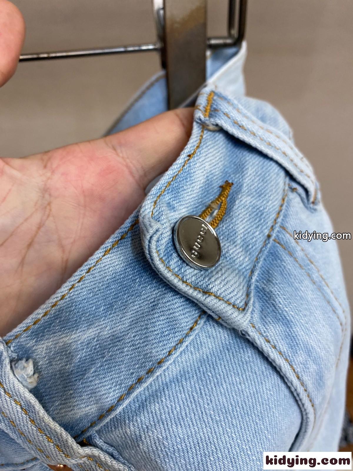 シンプル ベーシック デニムショーツ グッチ パンツ 偽物 ショートパンツ-2