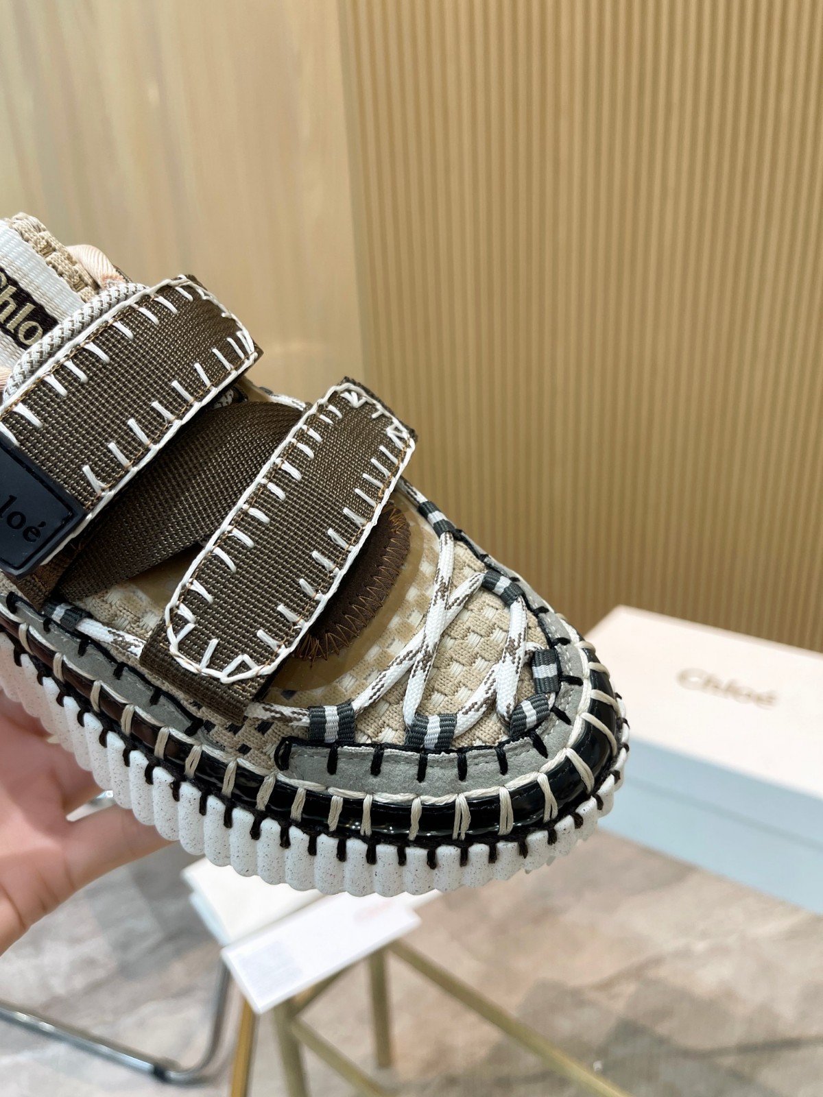 軽量 おしゃれ レディース 大注目 クロエ nama スリッポンスニーカー コピー-2
