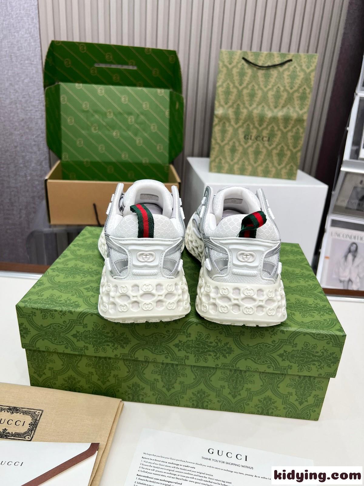 人気新作~GUCCI cub3dスニーカー グッチ スーパーコピー n級 ホワイト-4