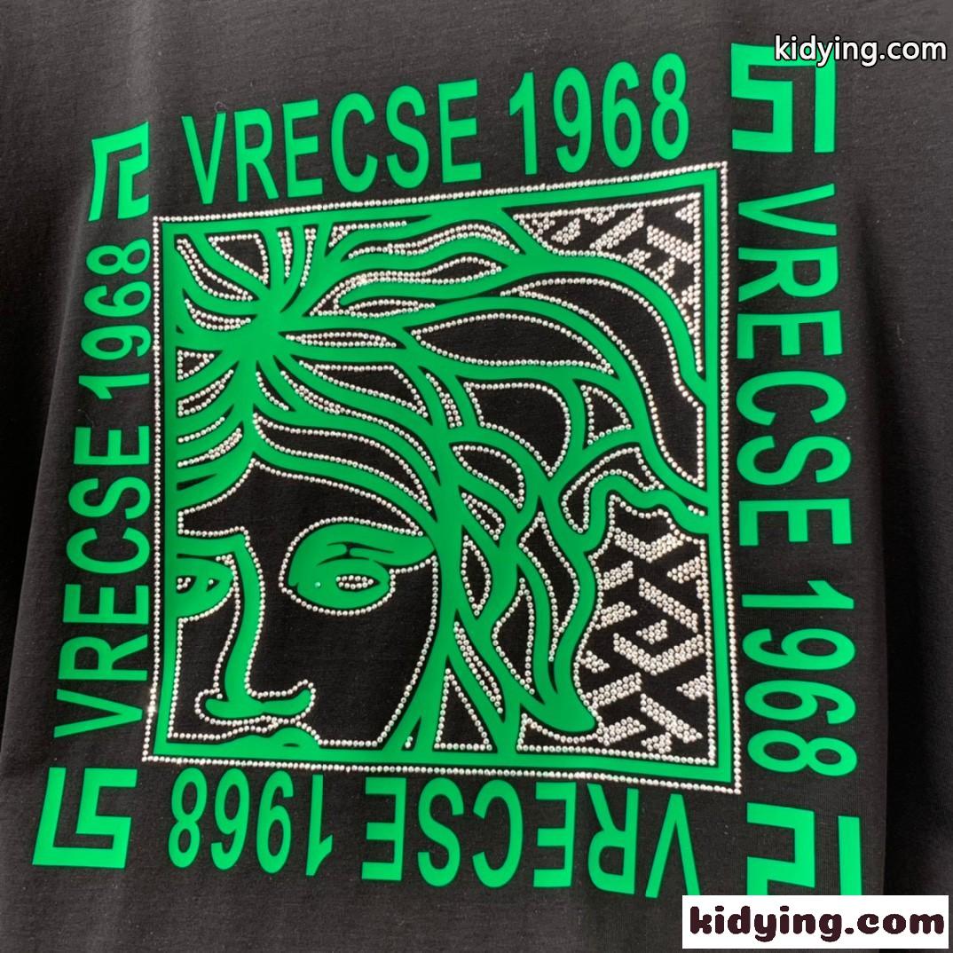 定番 3色あり クルーネック プリント 柔らかい ヴェルサーチェ 半袖Tシャツ コピー おしゃれ 快適 トップス-2