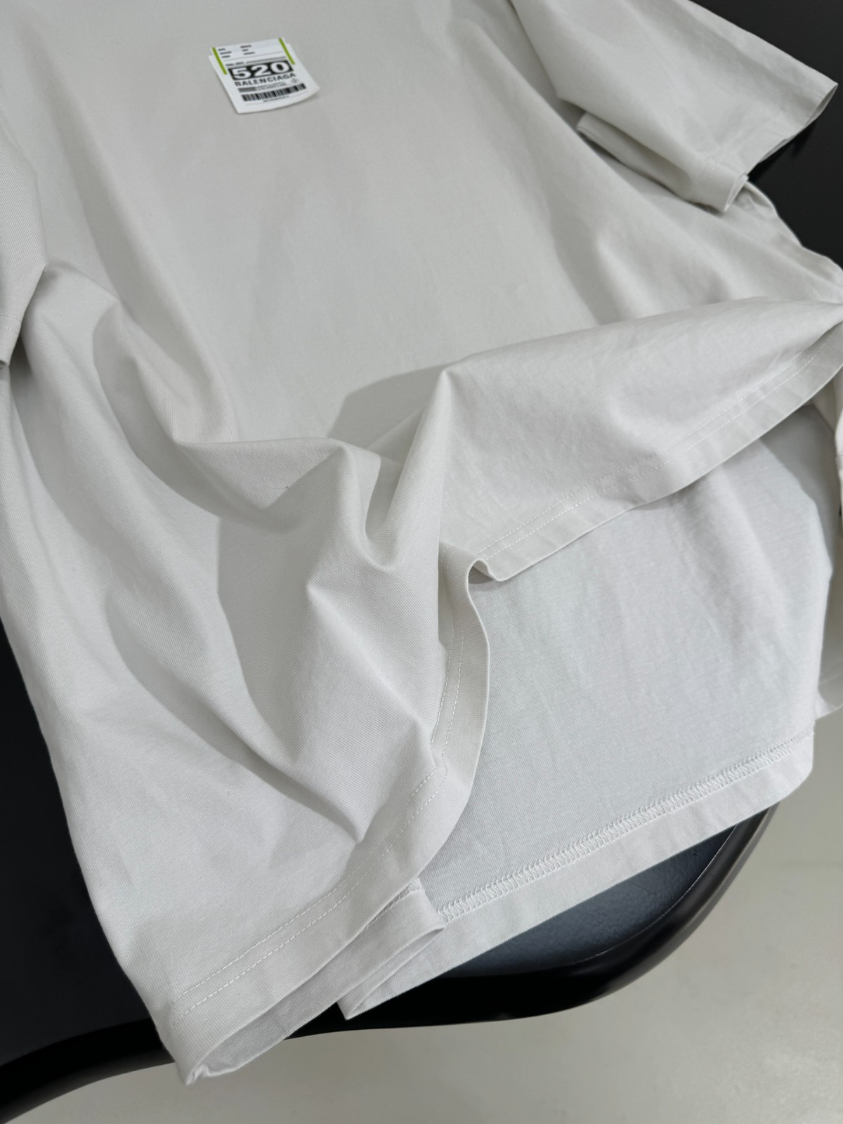 Airport Tag オーバーサイズ半袖Tシャツ バレンシアガ Tシャツ コピー ベージュ-4