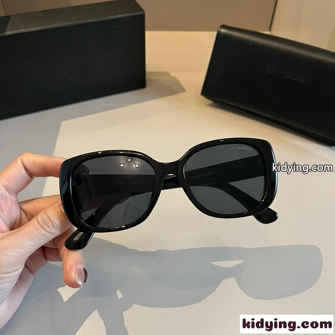 人気 クラシック YSL アイウェア イヴ・サンローラン サングラス コピー ブラック-3