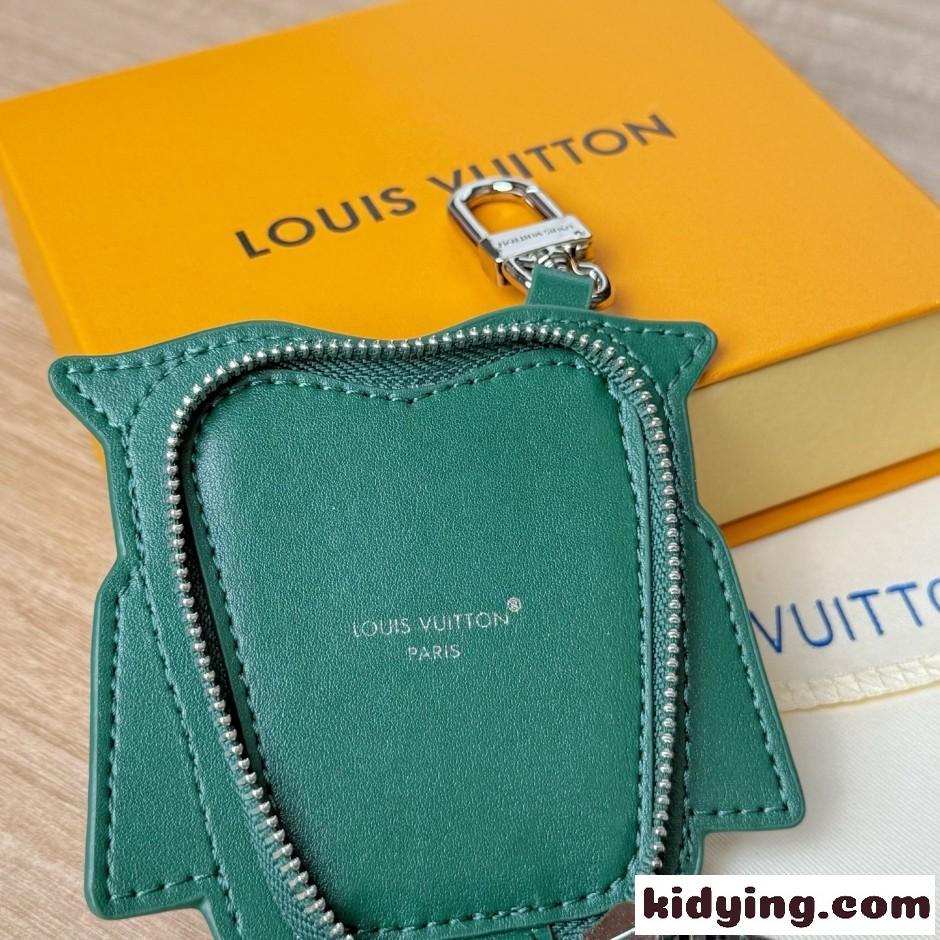 バッグチャーム・LV オウル ルイ・ヴィトン キーホルダー 偽物 グリーン-3