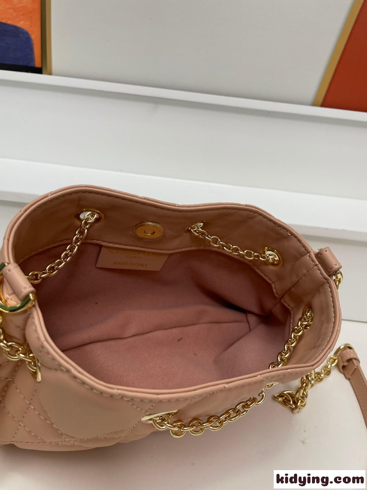 DIOR AMMI スモール バッグ クリスチャン・ディオール バッグ コピー ショルダーバッグ ピンク-4