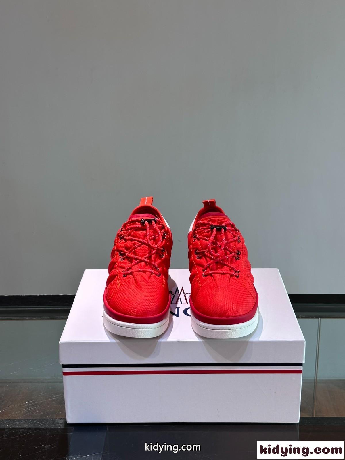 MONCLER X ADIDAS ナイロンスニーカー モンクレール スニーカー スーパーコピー レッド-1