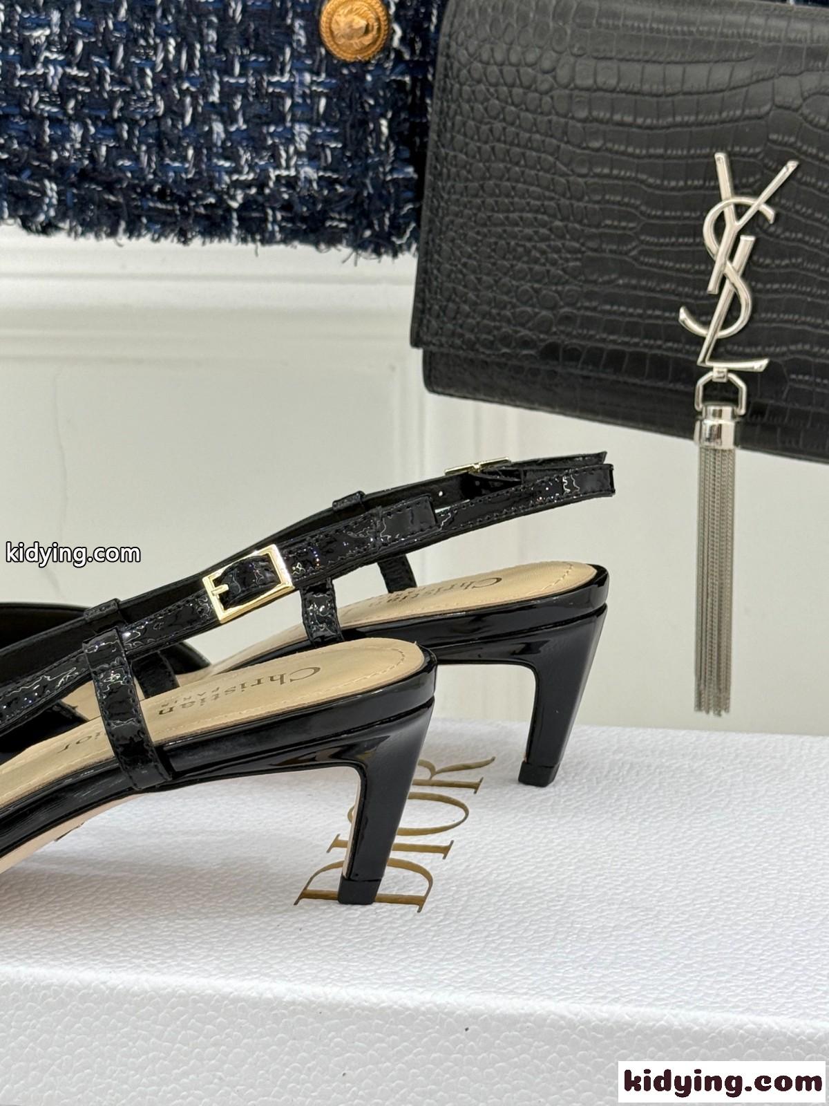 My Dior スリングバックパンプス クリスチャン・ディオール パンプス コピー ブラック-0