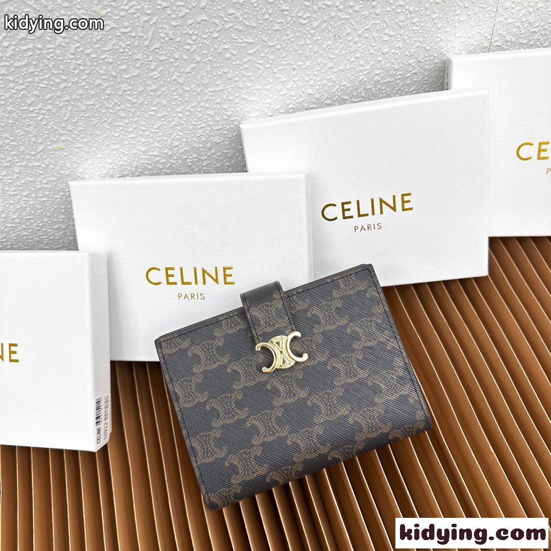 ミディアムウォレット CELINE ヴィクトワール セリーヌ 財布 コピー トリオンフキャンバス-1