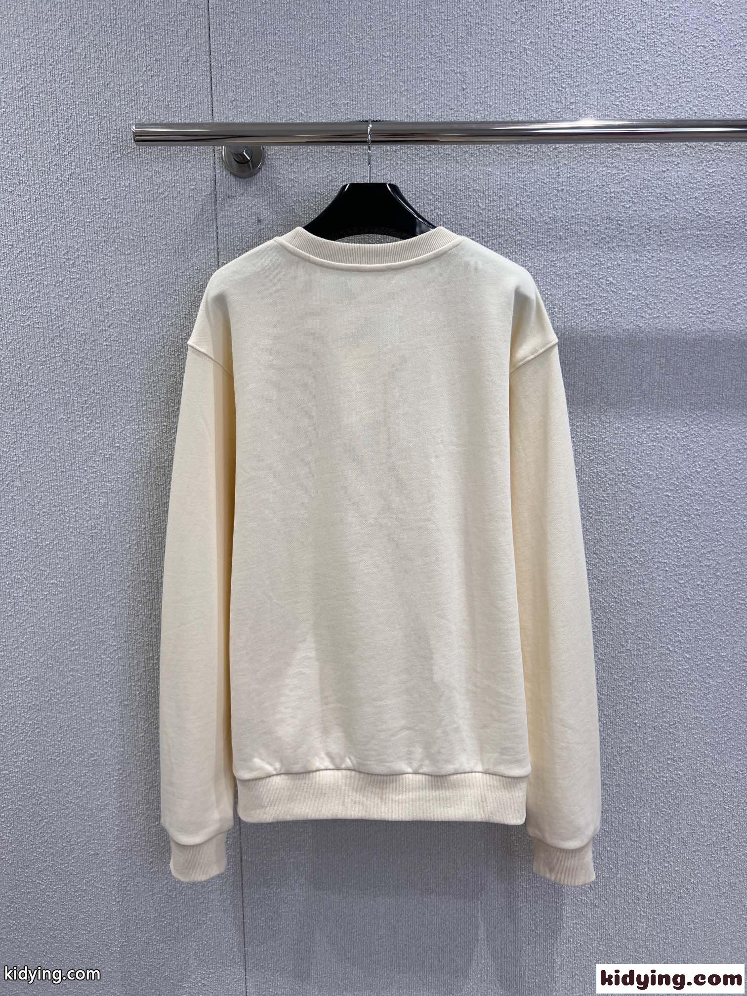 定番 カジュアル コットン スウェットシャツ セリーヌ Tシャツ 偽物 ベージュ-1
