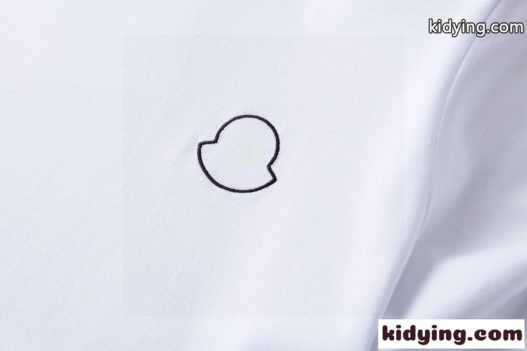 シンプル ロゴ 刺繍 高級感 クルーネック モンクレール tシャツ コピー 春夏 半袖 人気 トップス 着心地いい-3