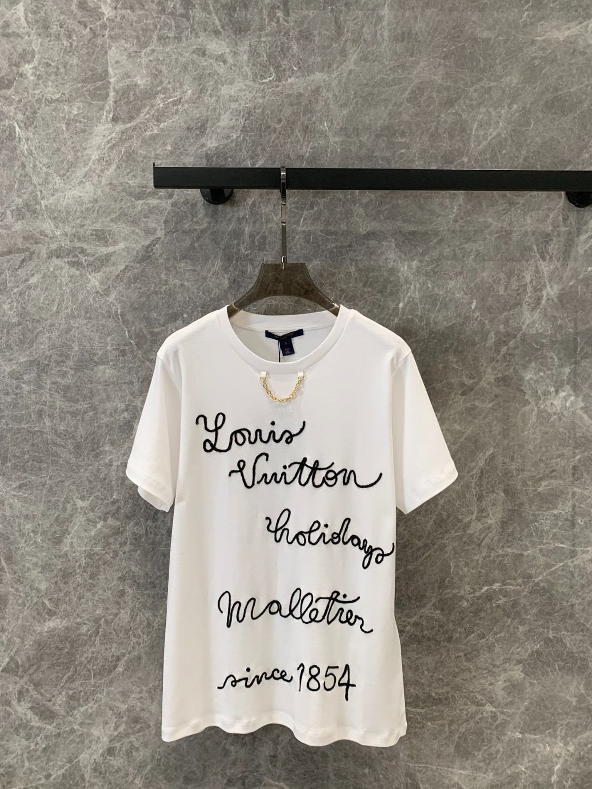 エンブロイダードLVクラブTシャツ ルイヴィトン Tシャツ コピー 半袖 トップス-2