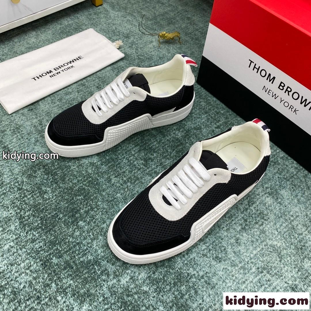 通気性抜群 メンズ おしゃれ 靴 コンフォート カジュアルジューズ メッシュ トムブラウン スニーカー コピー-0