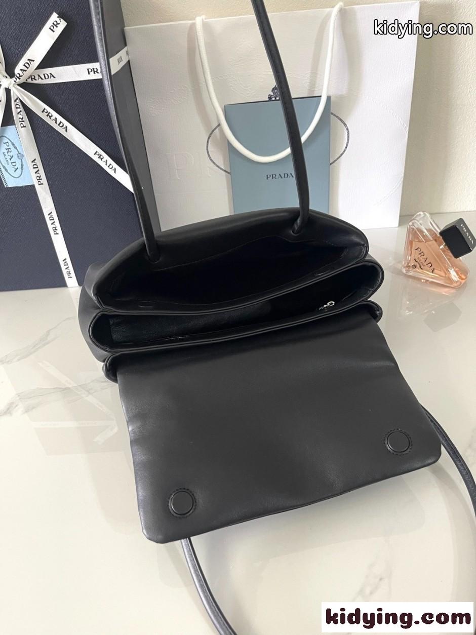 プラダ パサージュ ミディアム レザー バッグ スーパーコピー 1BA495 ブラック-4