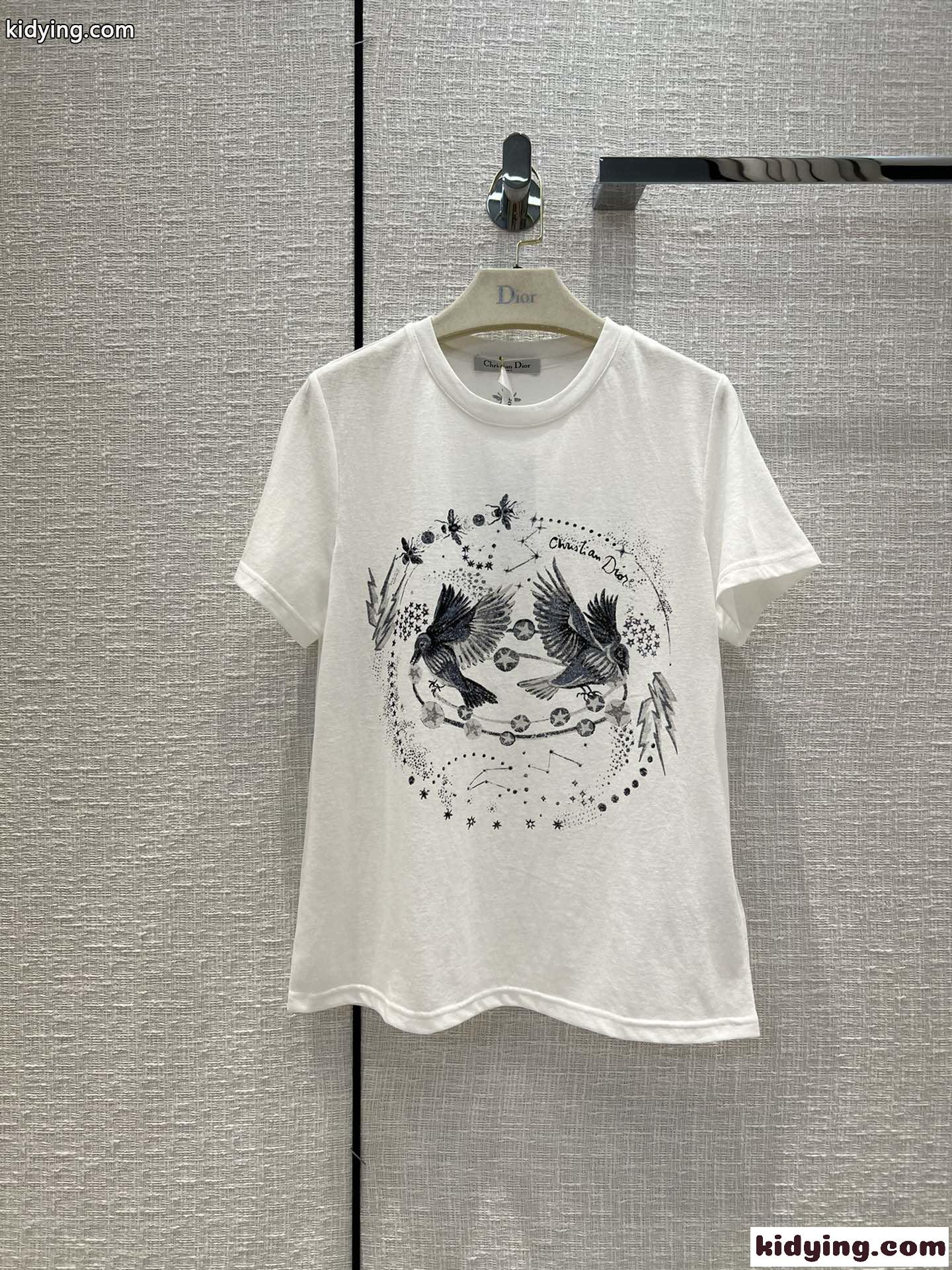 レディース半袖 春夏 新作 トップス 人気 クリスチャン・ディオール Tシャツ コピー カジュアル おしゃれ プリント-2