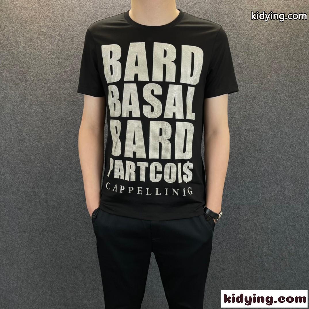 着心地いい カジュアル おしゃれ 上品 春夏 フィリッププレイン 半袖Tシャツ コピー 定番 クルーネック-0