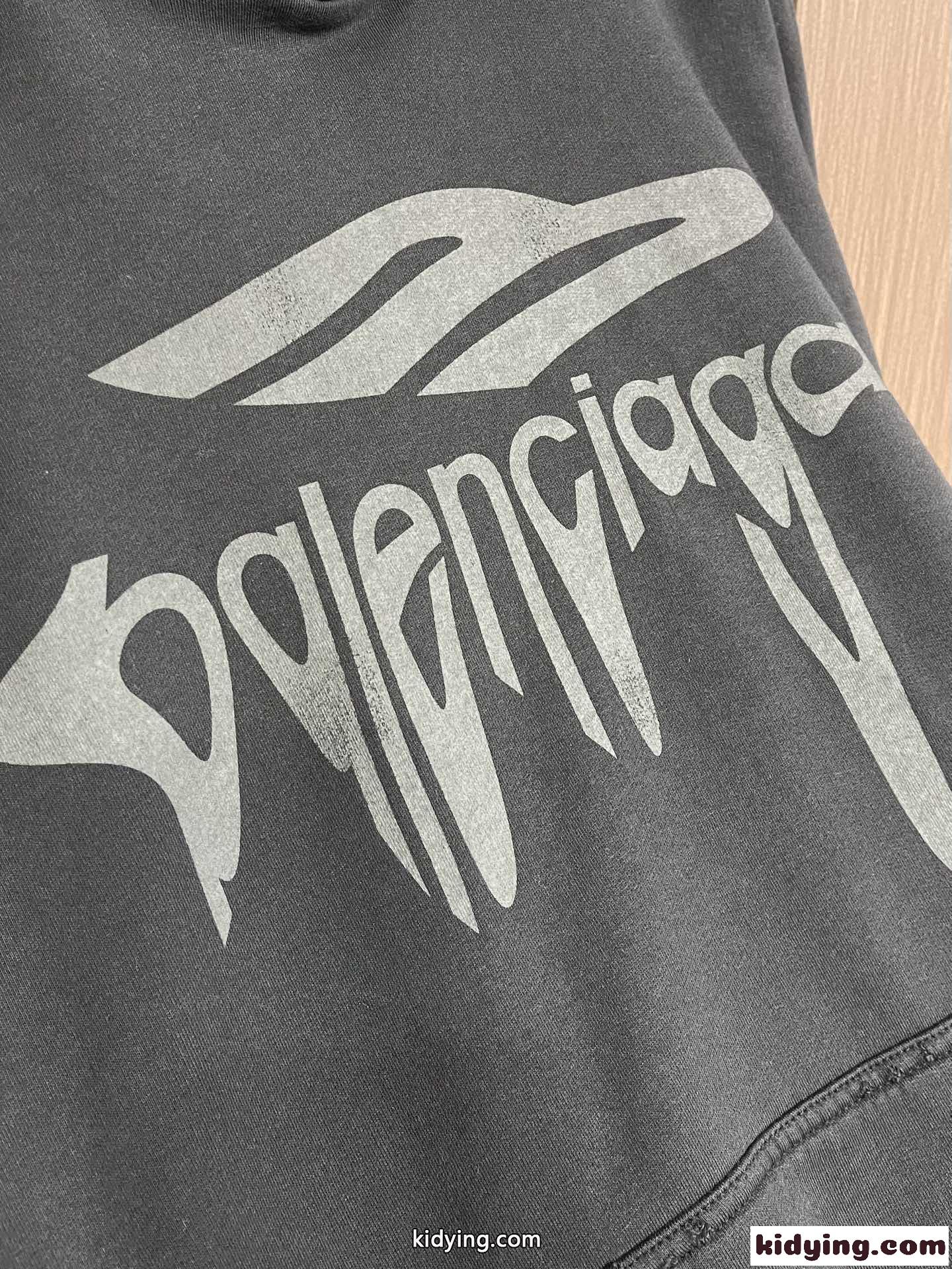 ユニセックス 3B Liquified Hoodie バレンシアガ パーカー コピー ブラック-2