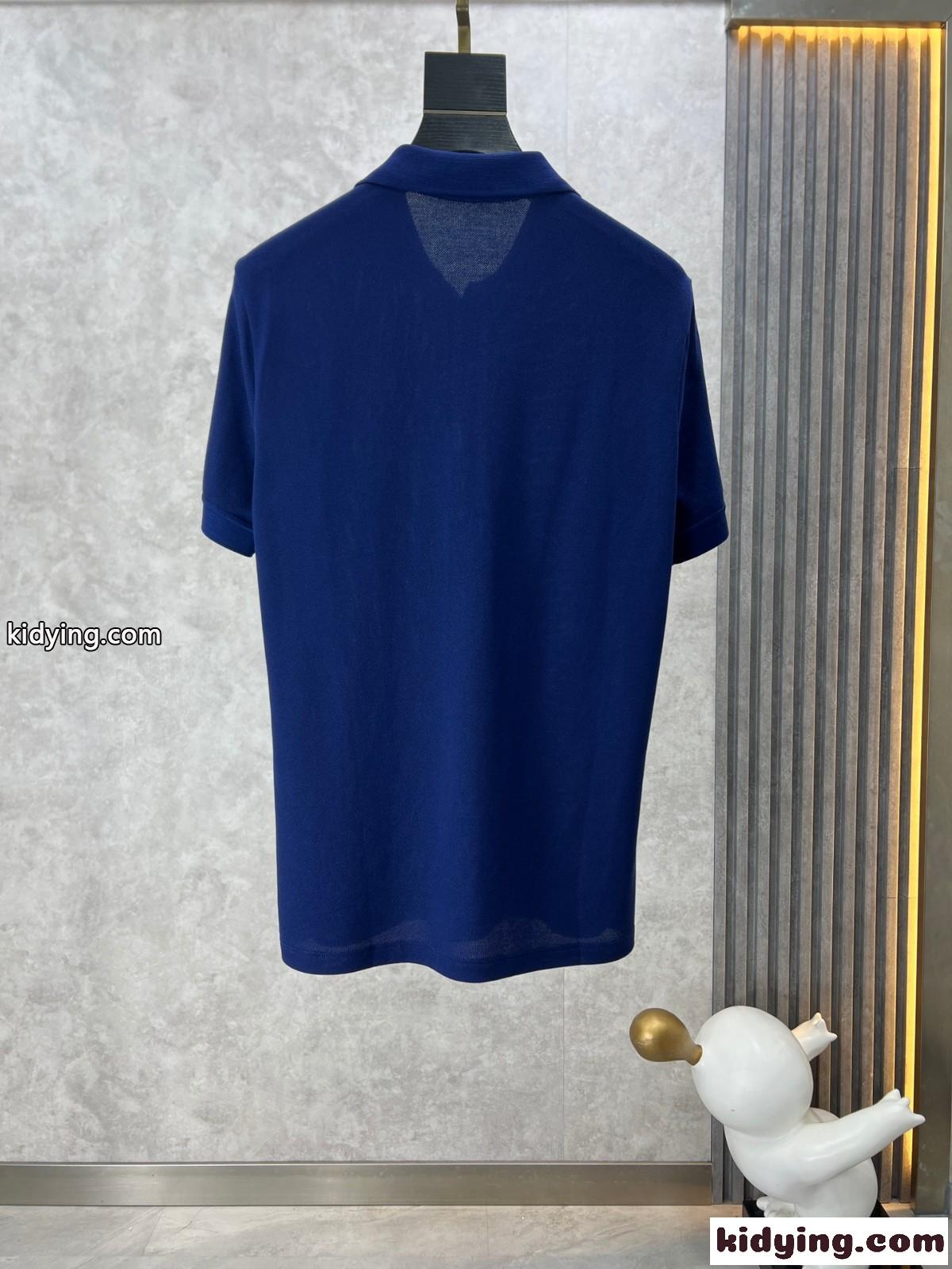 定番 シンプル サルヴァトーレ・フェラガモ Tシャツ コピー 半袖 ポロシャツ ブルー-1