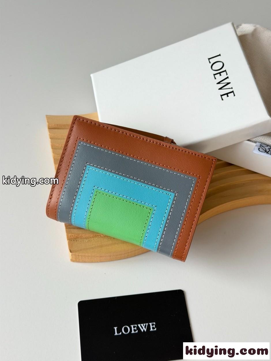 LOEWE x Albers 二つ折り財布 ロエベ 財布 スーパーコピー コンパクトウォレット-2