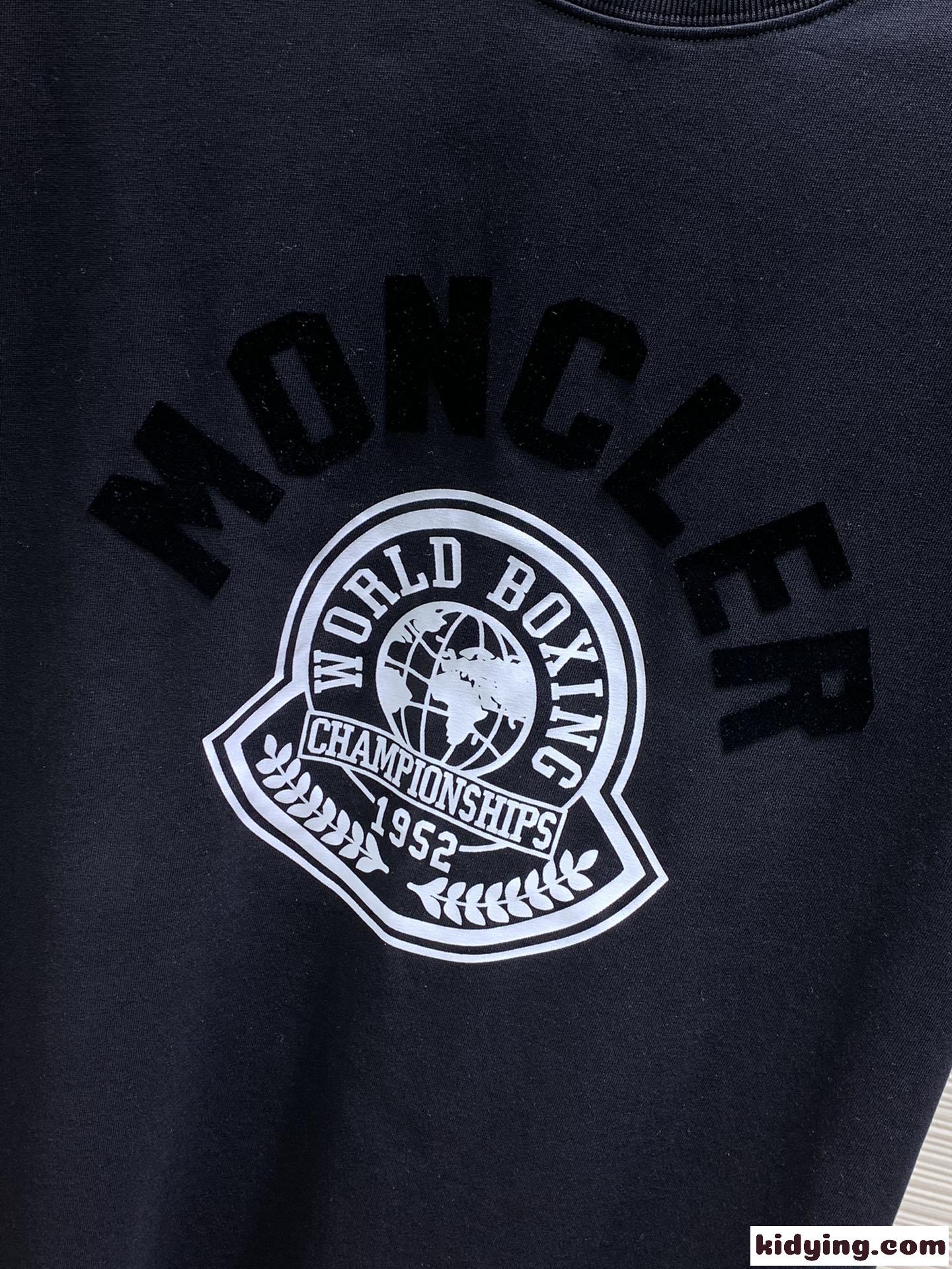 カジュアル ロゴ クルーネック 半袖Tシャツ モンクレール Tシャツ コピー-2