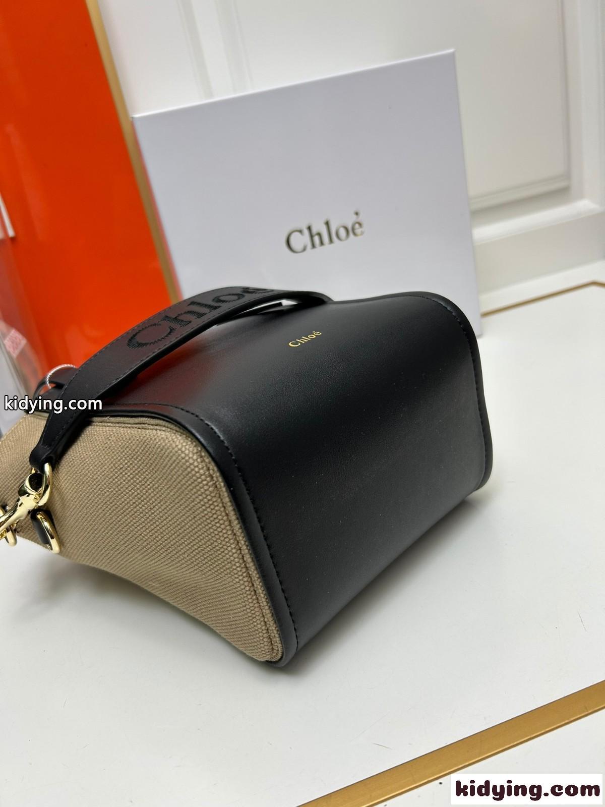 CHLOE SENSE トートバッグ クロエ バッグ コピー ショルダーバッグ ブラック-3
