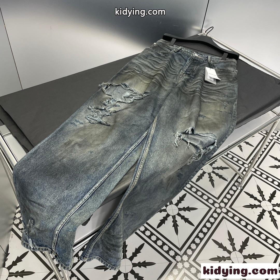 ユニセックス 人気 オーバーサイズ バレンシアガ BAGGY パンツ コピー ジーンズ-1